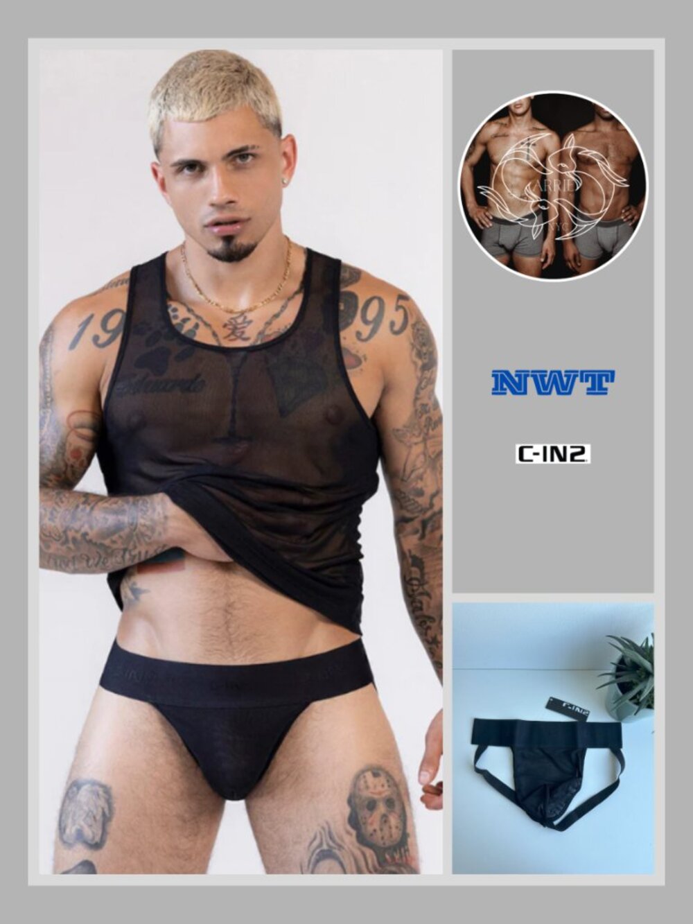 C-IN2 - Sheer - Jock - Black (M)